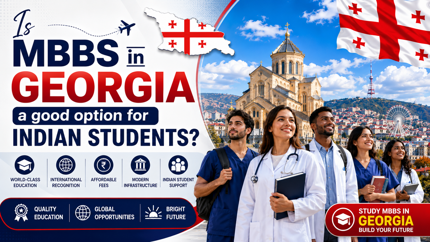 MBBS in Georgia 2026-27: Low Fees Fees, Top Medical Universities & Admission